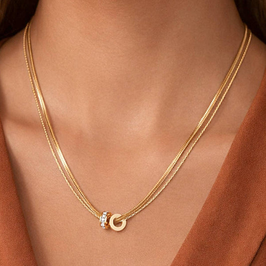 Celeste Layered Pendant Necklace