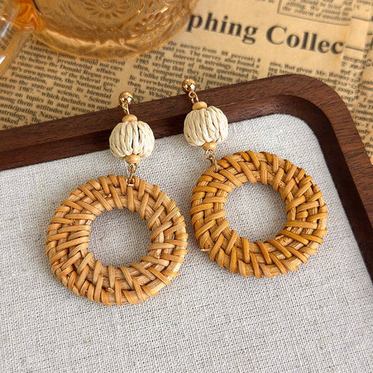 The Isla Rattan Earrings