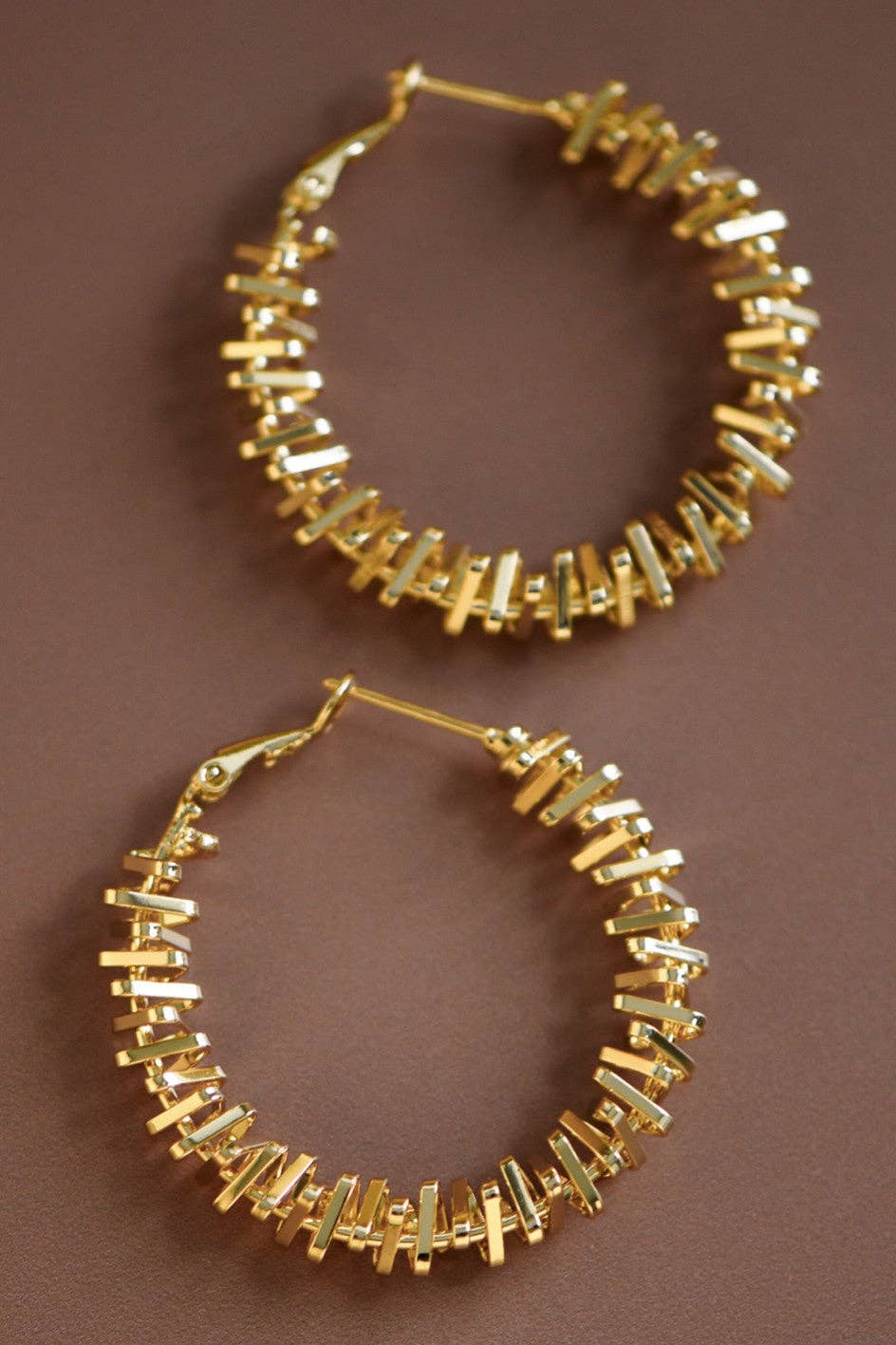 Radiant Textured Hoop Earrings