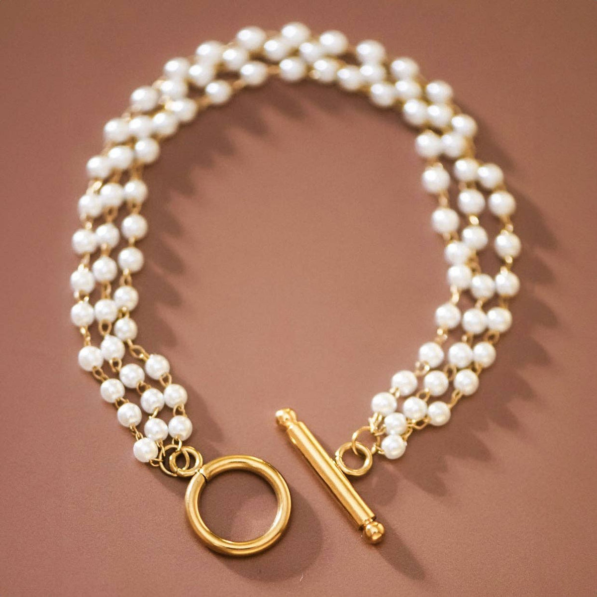 Pearl Elegance Multi-Strand Bracelet