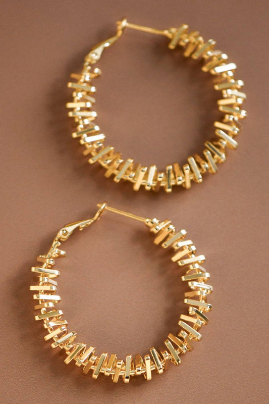 Radiant Textured Hoop Earrings