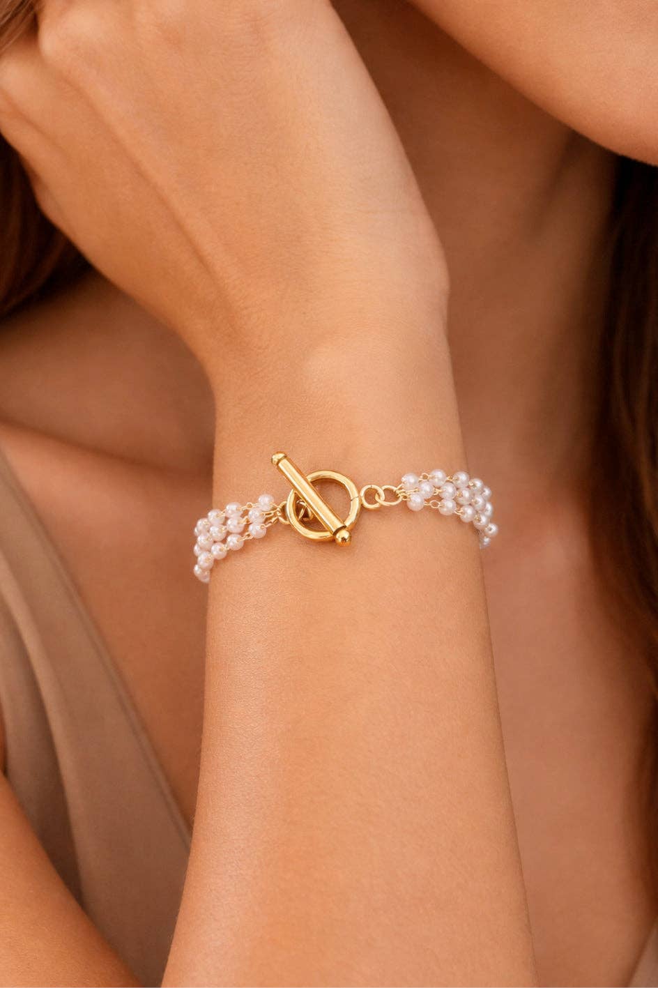 Pearl Elegance Multi-Strand Bracelet
