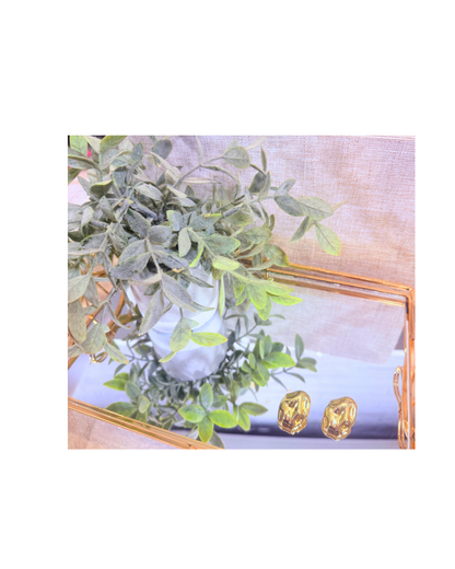 Molten Gold Stud Earrings