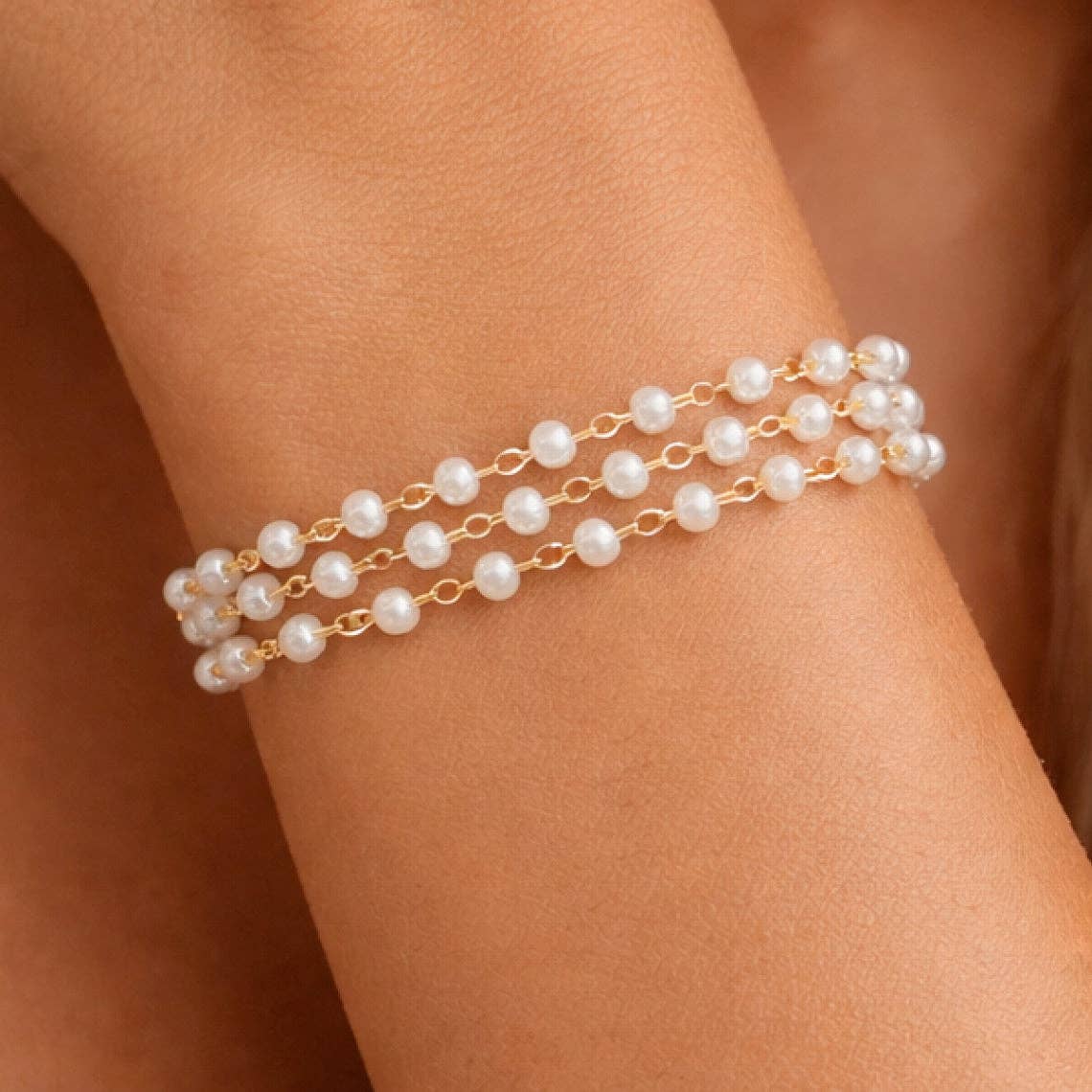 Pearl Elegance Multi-Strand Bracelet