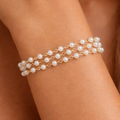 Pearl Elegance Multi-Strand Bracelet