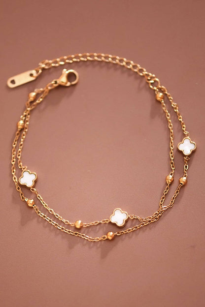 Blossom Layered Chain Bracelet