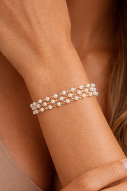 Pearl Elegance Multi-Strand Bracelet