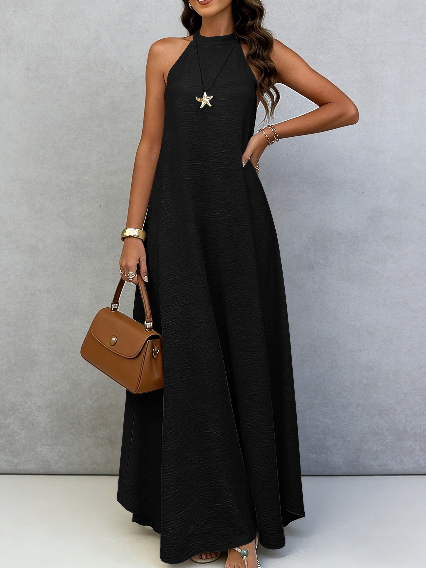Ice Silk Maxi Dress