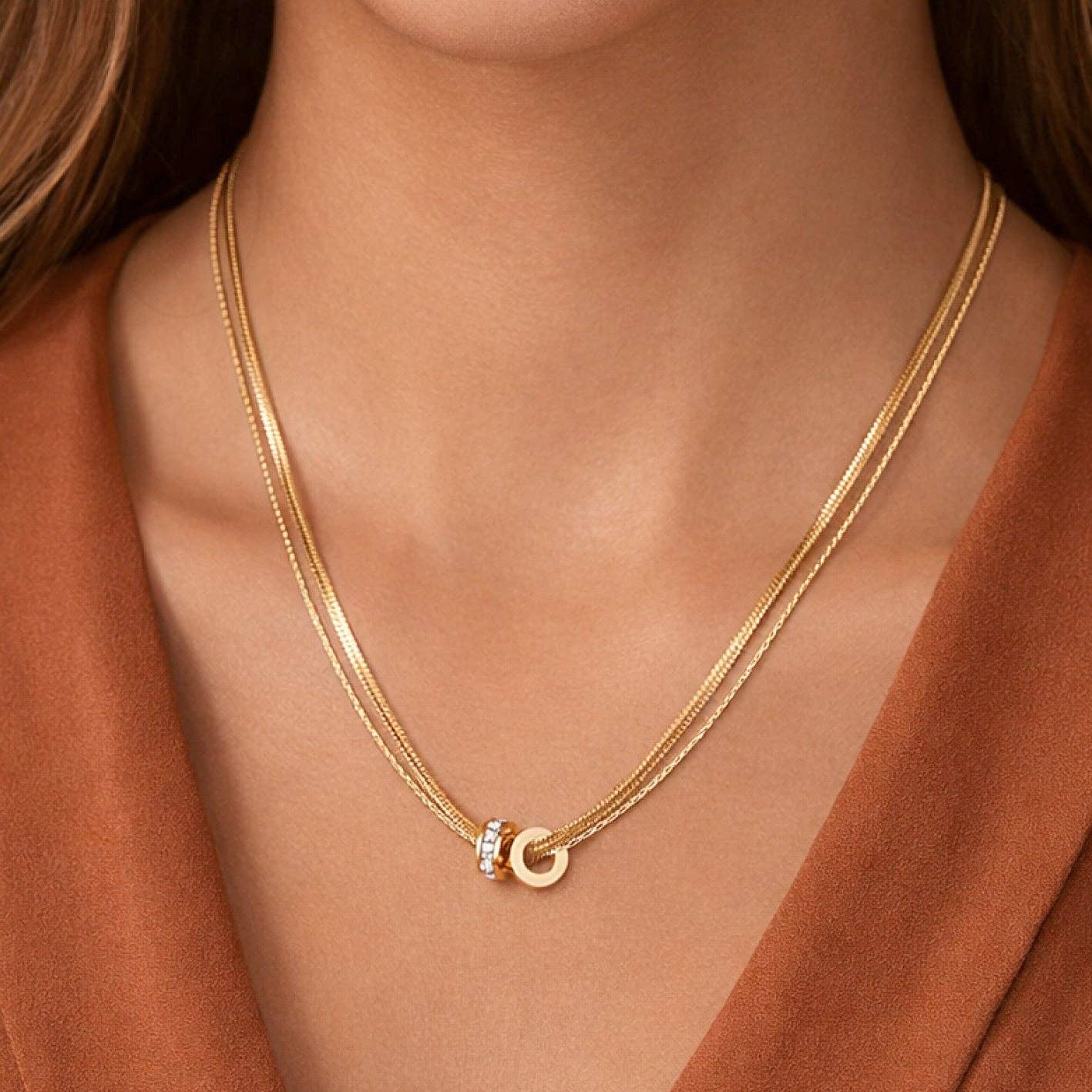 Celeste Layered Pendant Necklace
