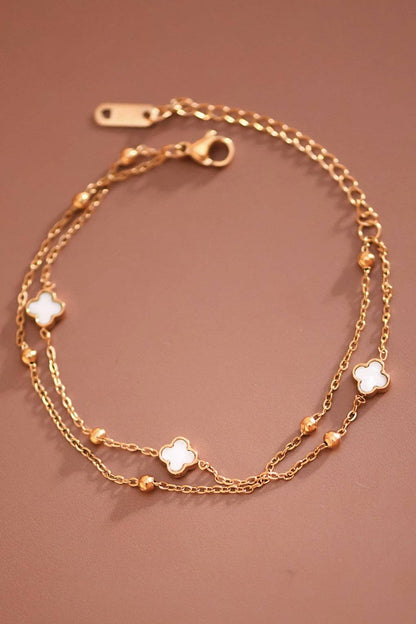 Blossom Layered Chain Bracelet