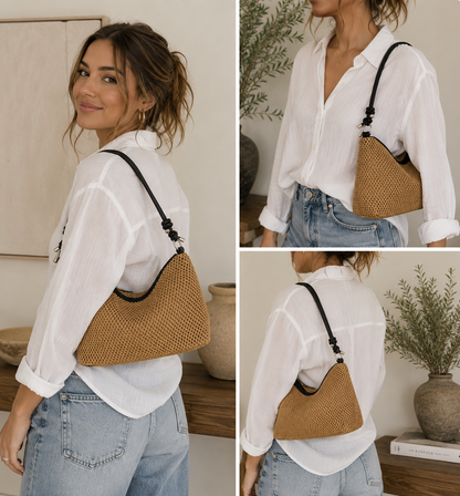 The Paloma Woven Shoulder Bag