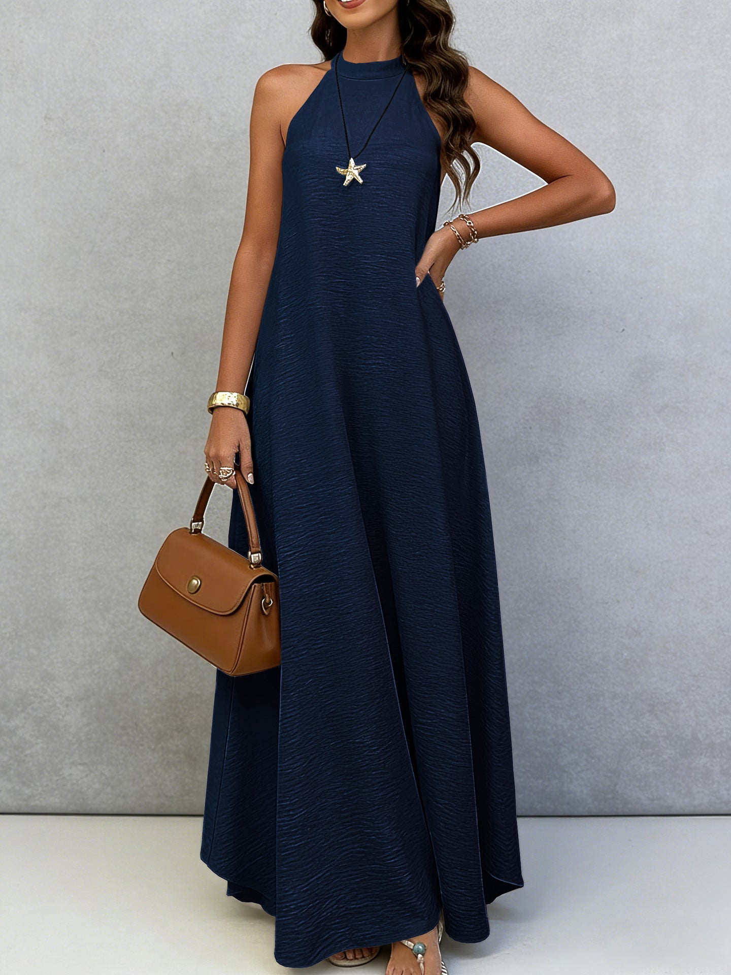 Ice Silk Maxi Dress
