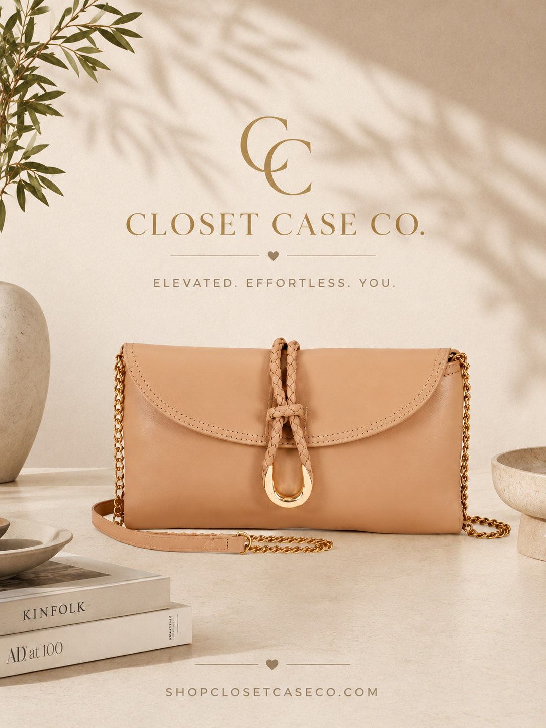 The Braided Vegan Leather Clutch