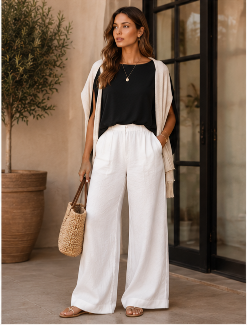The Noir Cape Top