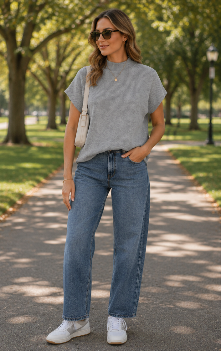 The Jess Mock Neck Sweater