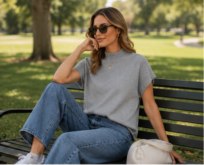 The Jess Mock Neck Sweater