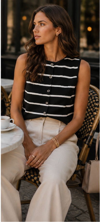 The Brenda Sweater Sleeveless Top