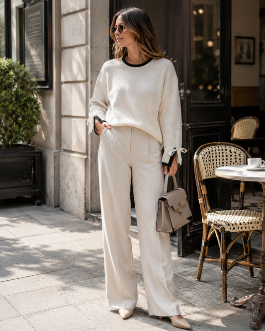 The Elara Tie-Sleeve Sweater