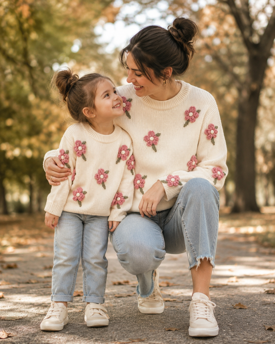 The Evie Floral Knit Sweater