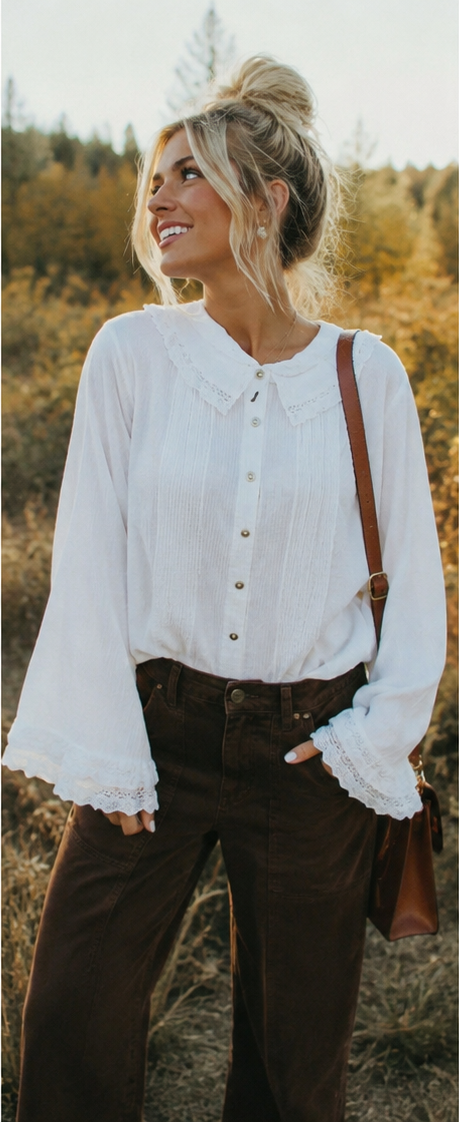 The Charlotte Lace Pintuck Blouse POL