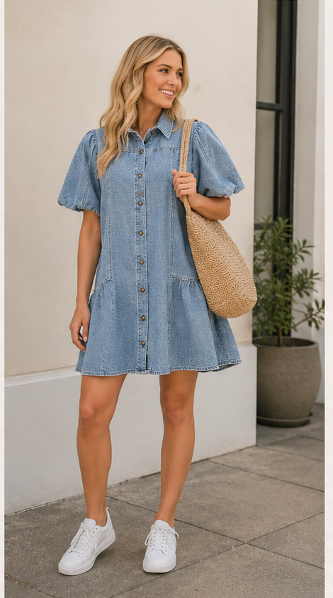 The Joyce Ruffle Hem Dress