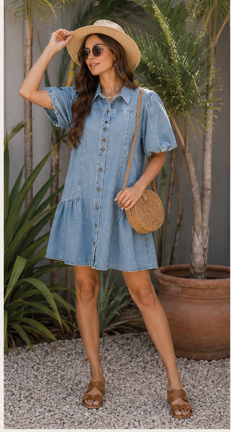 The Joyce Ruffle Hem Dress