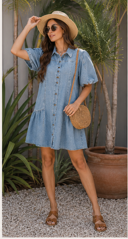 The Joyce Ruffle Hem Dress