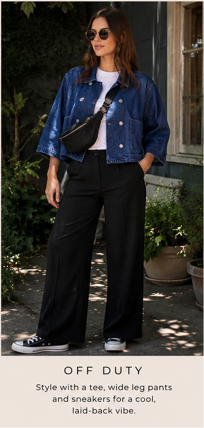 The Arden Cropped Denim Jacket