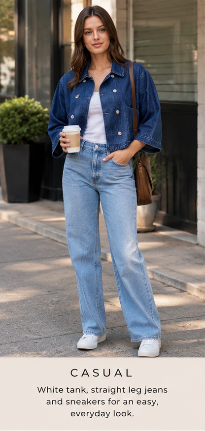 The Arden Cropped Denim Jacket