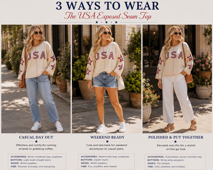 The USA Exposed Seam Top