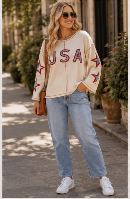 The USA Exposed Seam Top