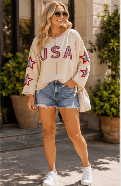 The USA Exposed Seam Top