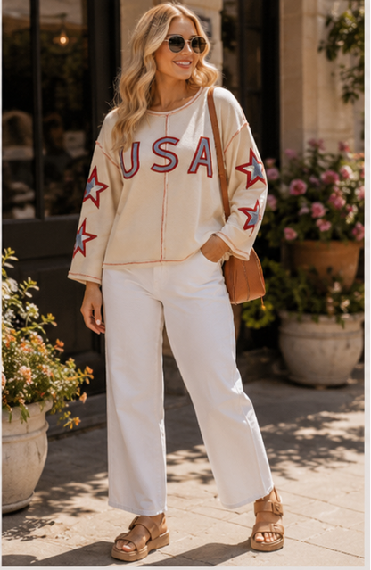 The USA Exposed Seam Top
