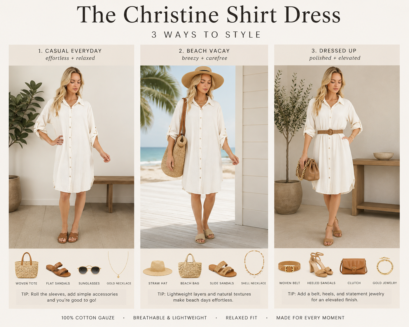 The Christine Shirt Dress