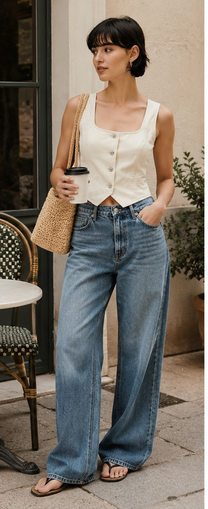 The Lark Cotton Vest