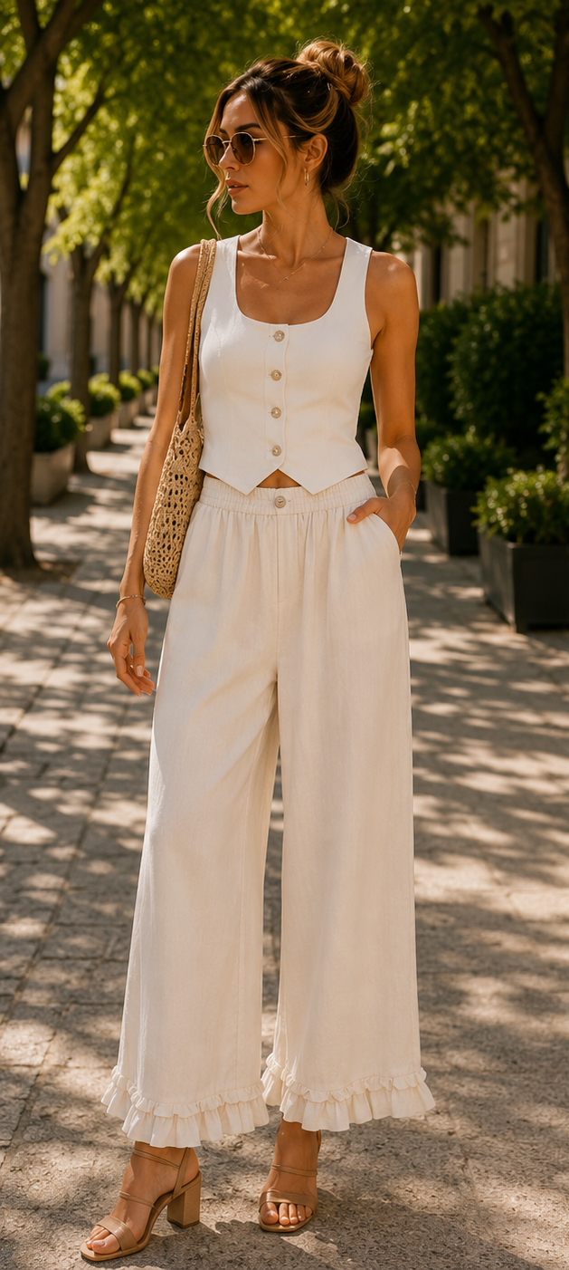 The Lark Cotton Vest