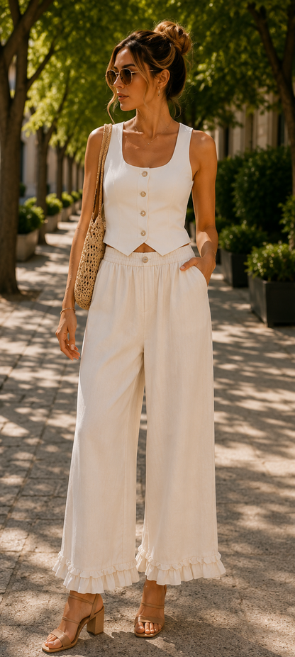 The Lark Cotton Vest