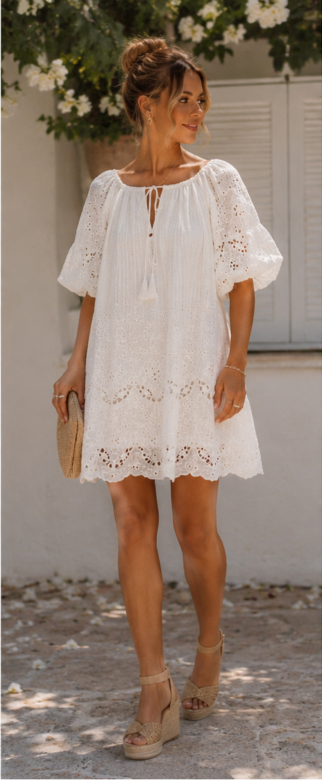 The Eva Eyelet Dress