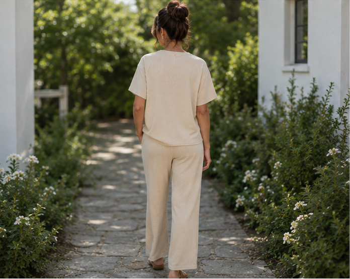 Everyday Comfort Beige Two-Piece Set