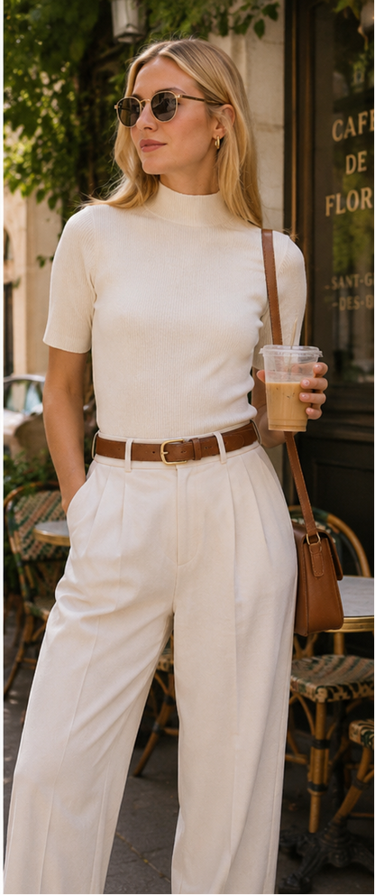 The Melissa Ribbed Mock Neck Sweater
