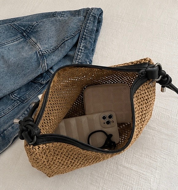 The Paloma Woven Shoulder Bag