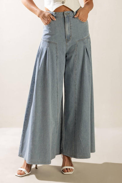 Skyline Stripe Denim Pants
