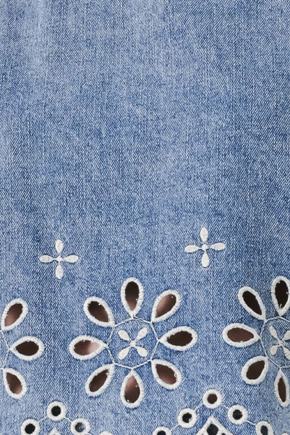 The Bluebell Eyelet Top