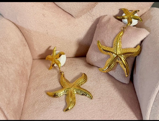 Coastal Starfish Drop Earrings