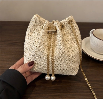The Soleil Woven Bucket Bag