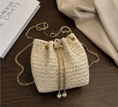 The Soleil Woven Bucket Bag