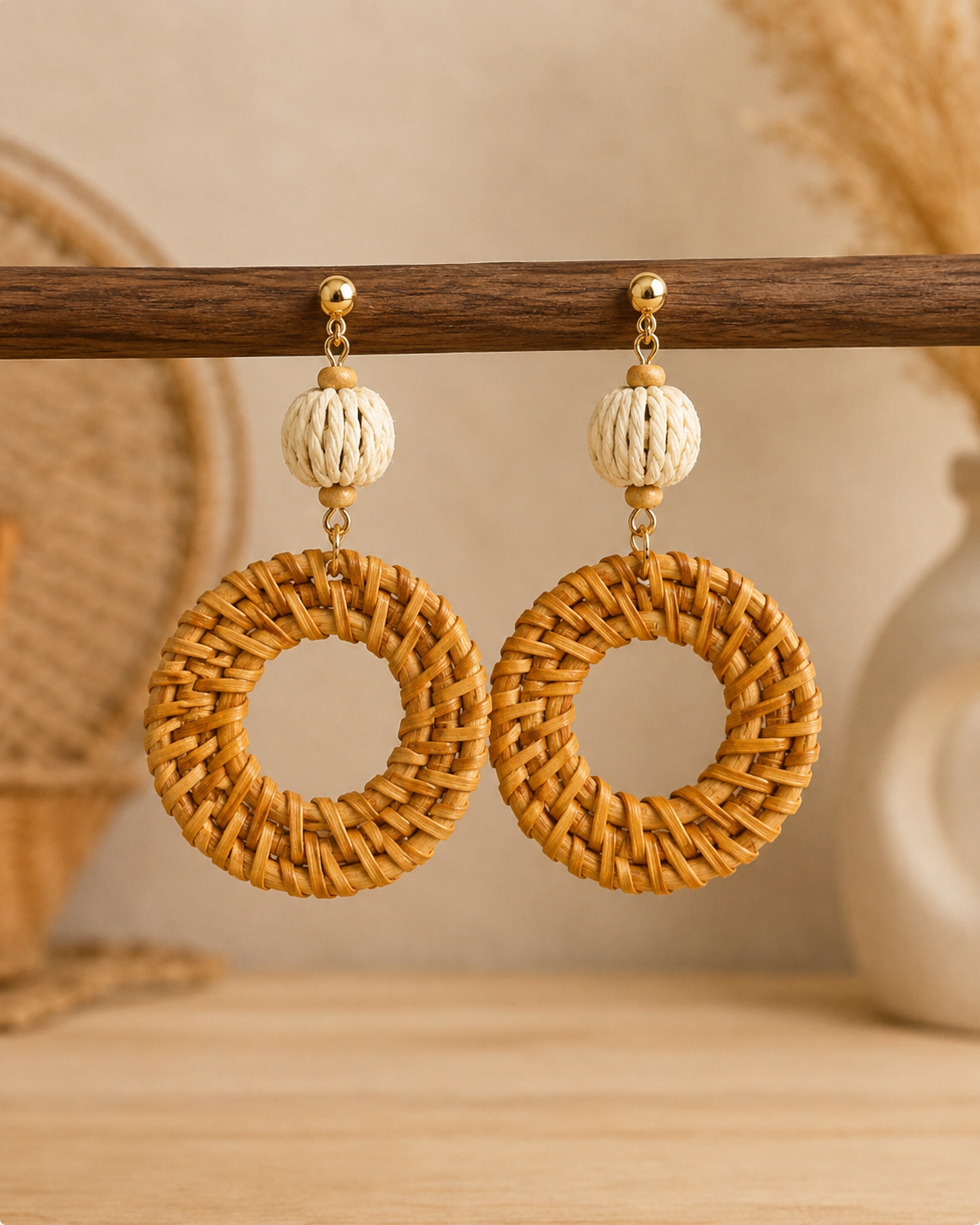 The Isla Rattan Earrings