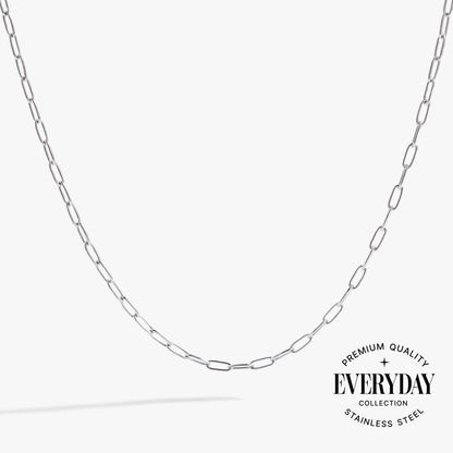 Paperclip Charm & Layering Necklace