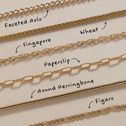 Wheat Chain Charm & Layering Necklace