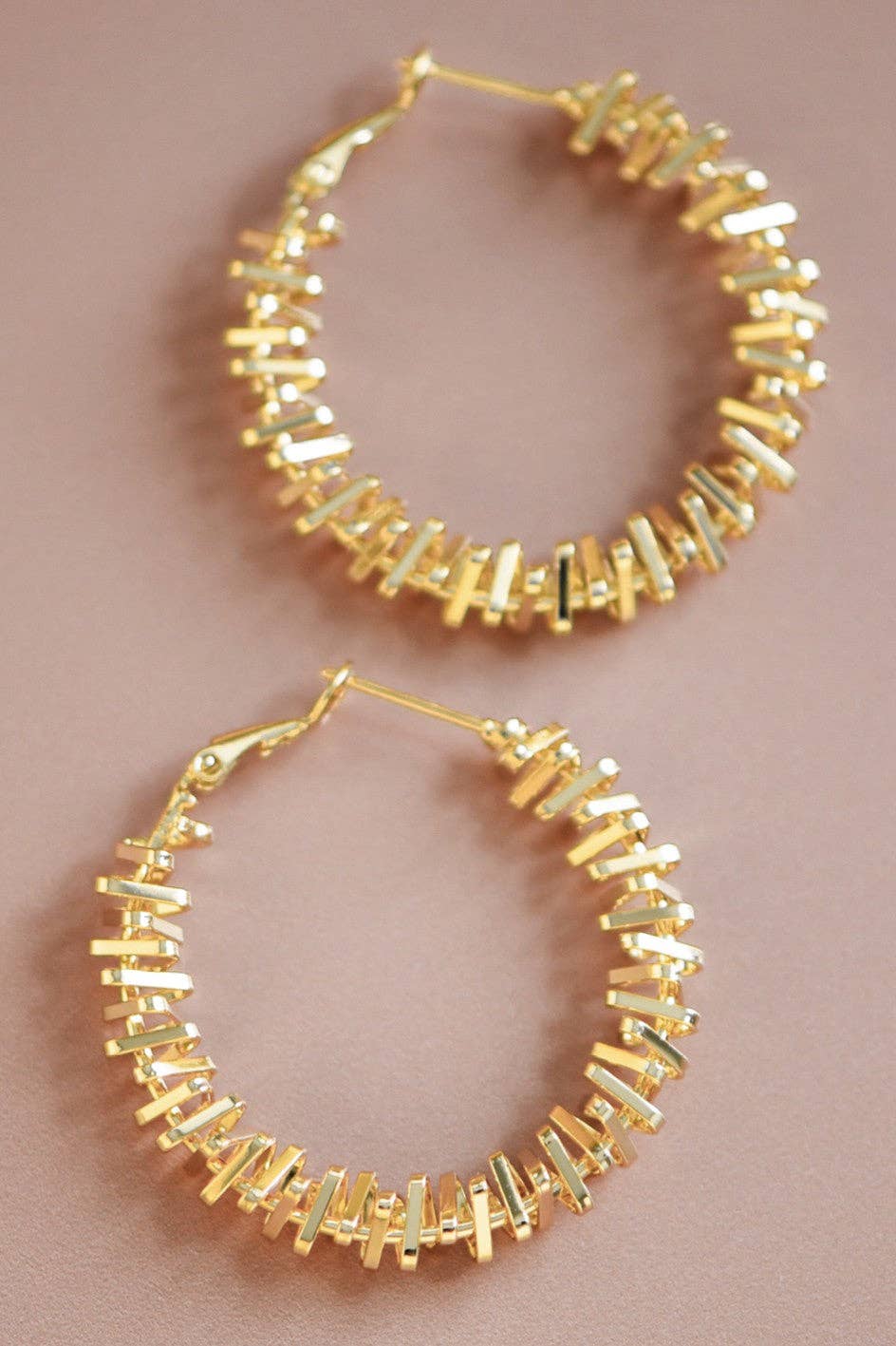 Radiant Textured Hoop Earrings